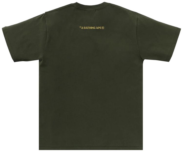 BAPE Bitmap Logo Tee Olive Drab