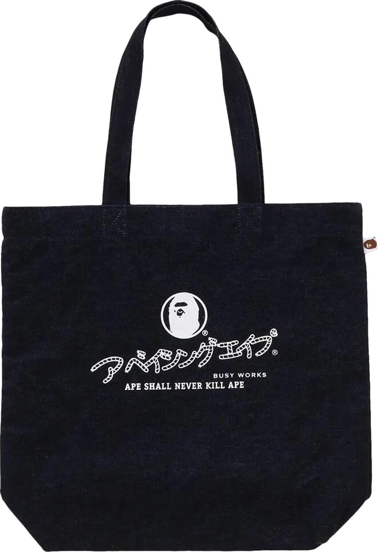 BAPE Denim Tote Bag Indigo