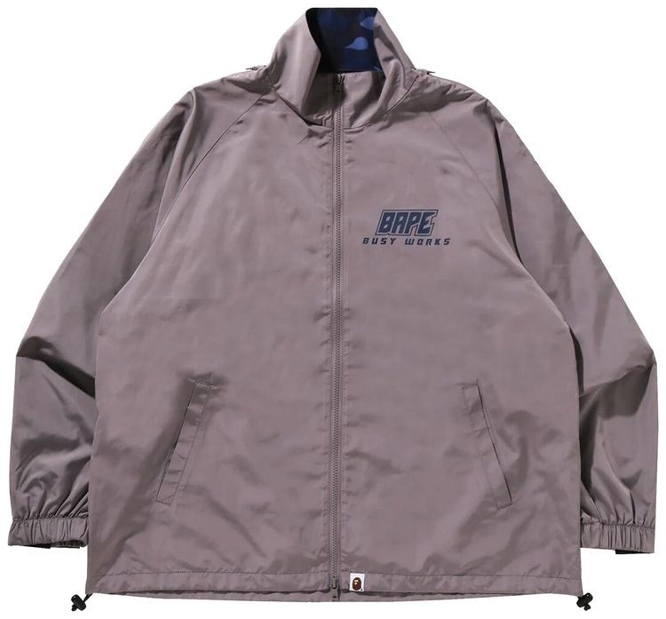 BAPE Color Camo Deformation Relaxed Fit Track Jacket Grey