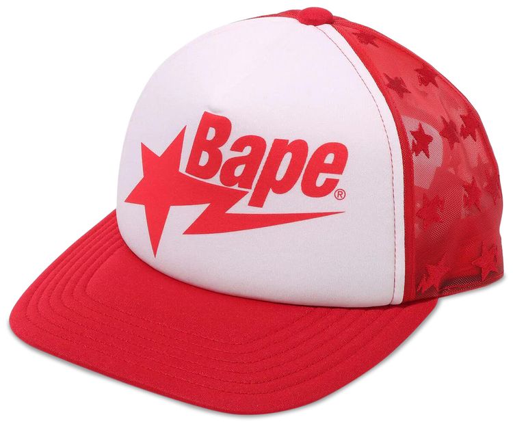 BAPE Sta Mesh Cap Red