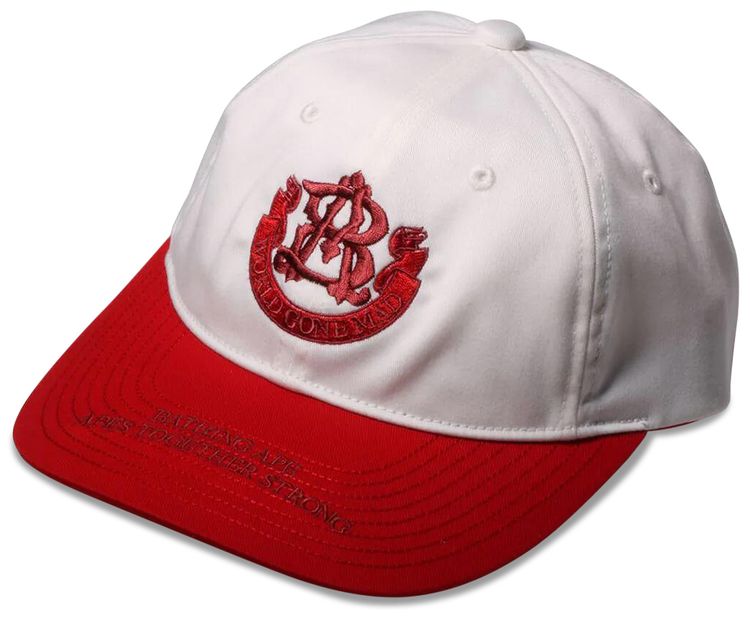 BAPE Contrast Panel College Cap Red