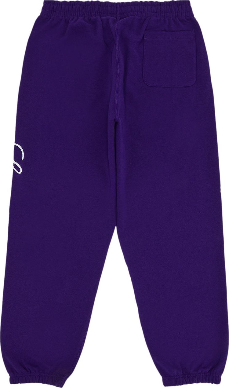 Supreme Embroidered Script Sweatpant Purple