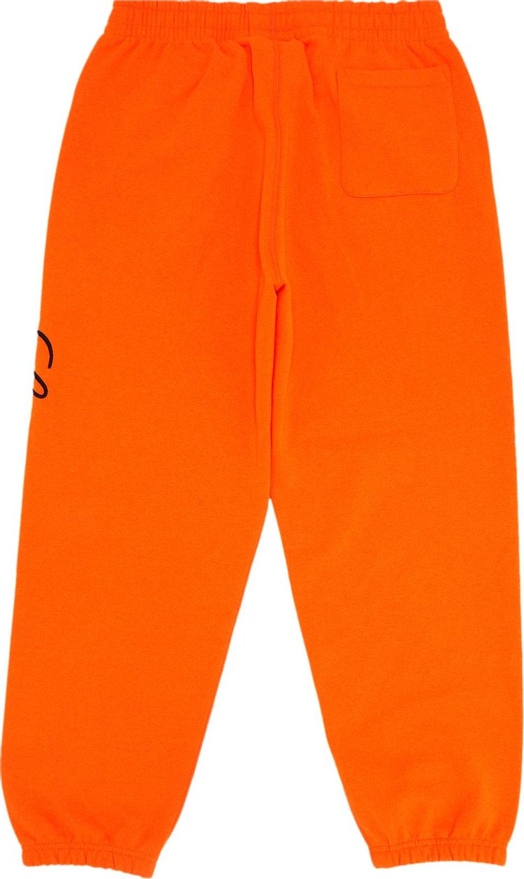 Supreme Embroidered Script Sweatpant Bright Orange