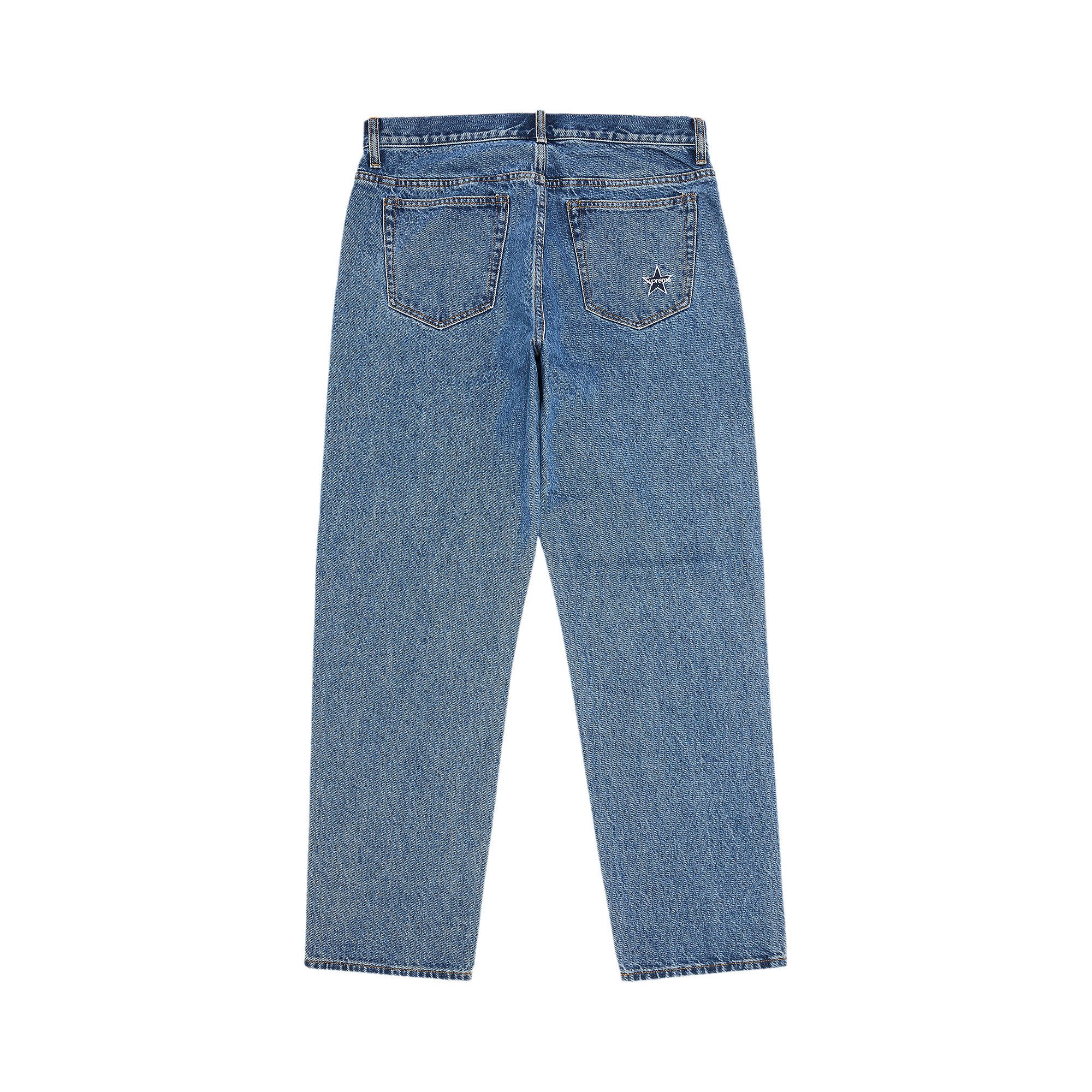 Buy Supreme Regular Jean 'Washed Indigo' - FW24P31 WASHED Buy Supreme Regular Jean 'Washed Indigo' - FW24P31 WASHED