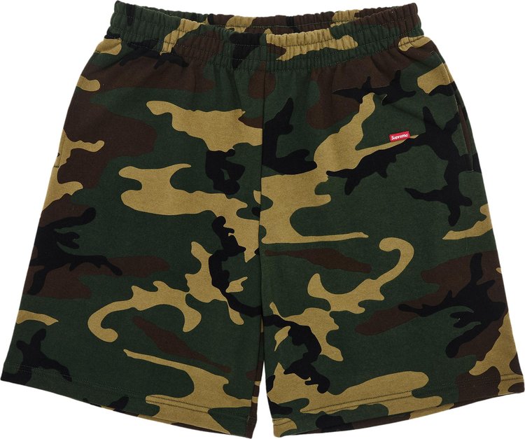 Supreme Small Box Sweatshort Woodland Camo