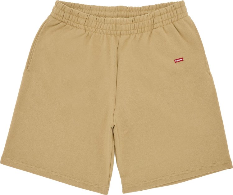 Supreme Small Box Sweatshort Dark Tan