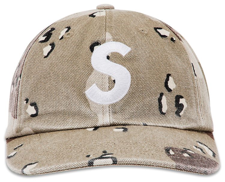 Supreme Pigment S Logo 6 Panel Chocolate Chip Camo
