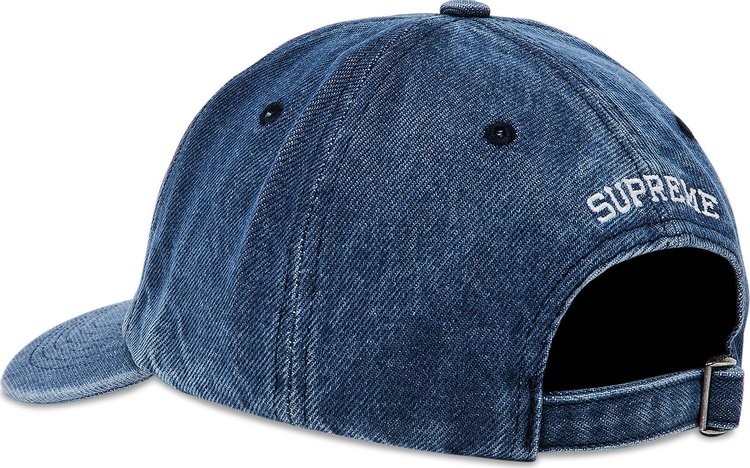 Supreme Pigment S Logo 6 Panel Denim