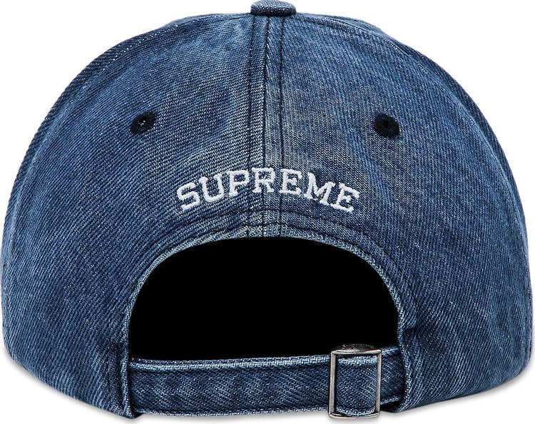 Supreme Pigment S Logo 6 Panel Denim