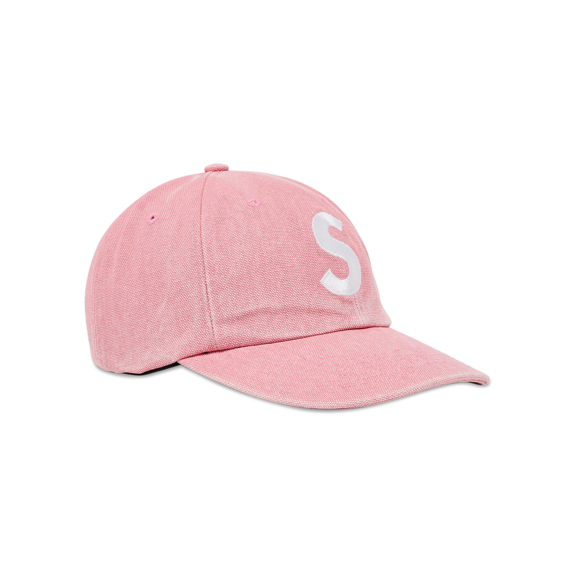 【Supreme】 Pigment S Logo 6-Panel Bright Pink - 24FW Supreme Pigment S Logo 6-Panel (FW24) - $54