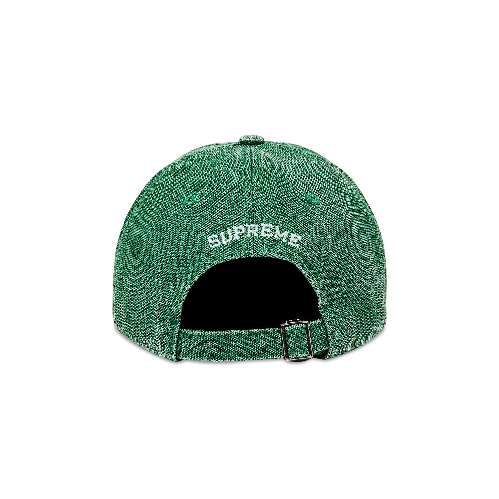 美品　Supreme　Pigment　S Logo　6-Panel　\"Green Supreme Pigment S Logo 6-Panel Green - FW24 - US