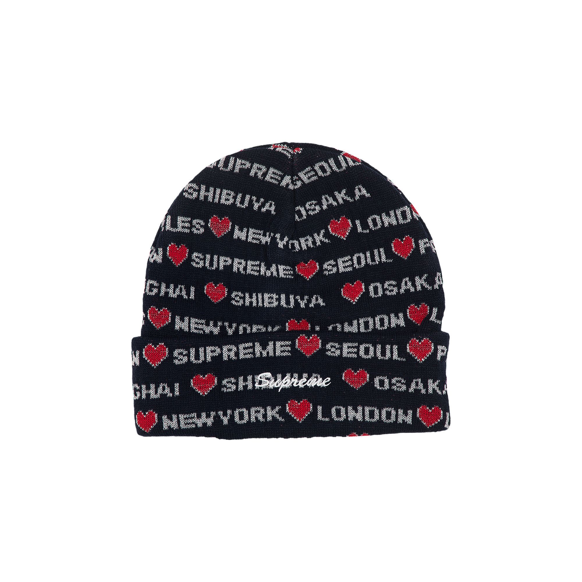 Supreme Hearts Beanie 'Navy'