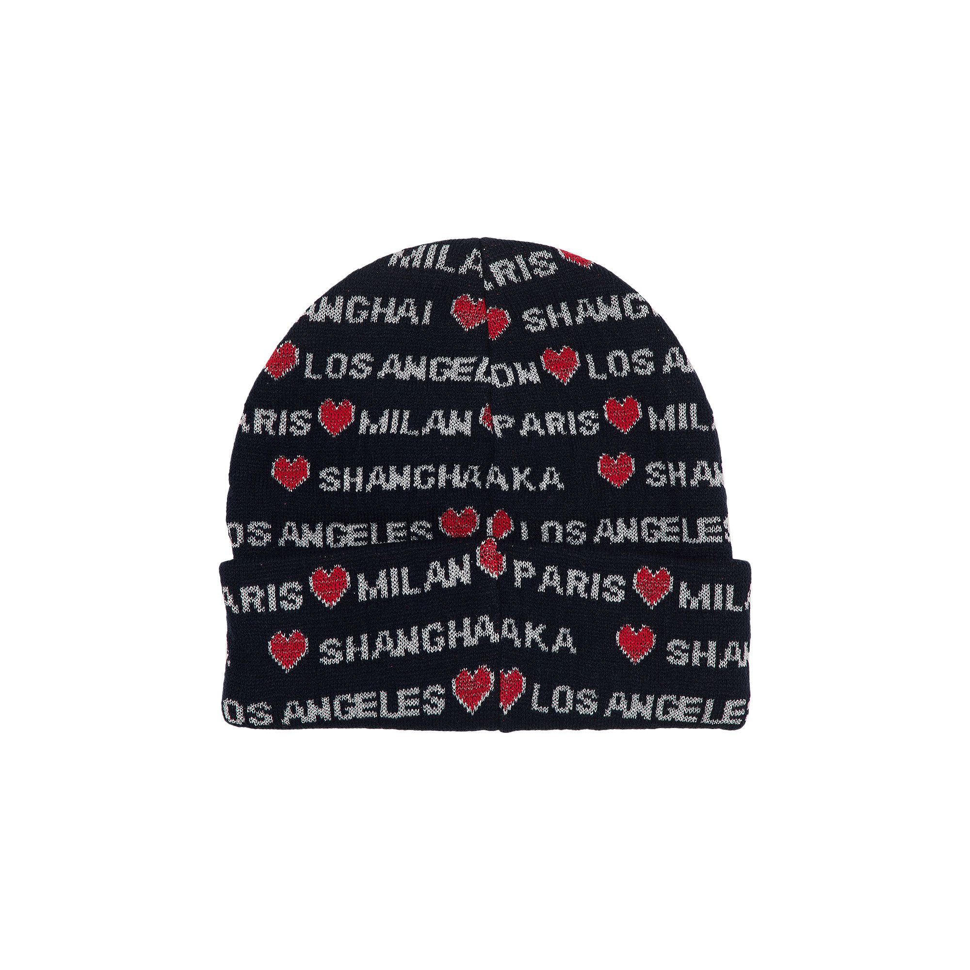 【お気にいる】 Beanie Hearts Supreme Buy 'Navy' GOAT | NAVY FW24BN48 - 帽子