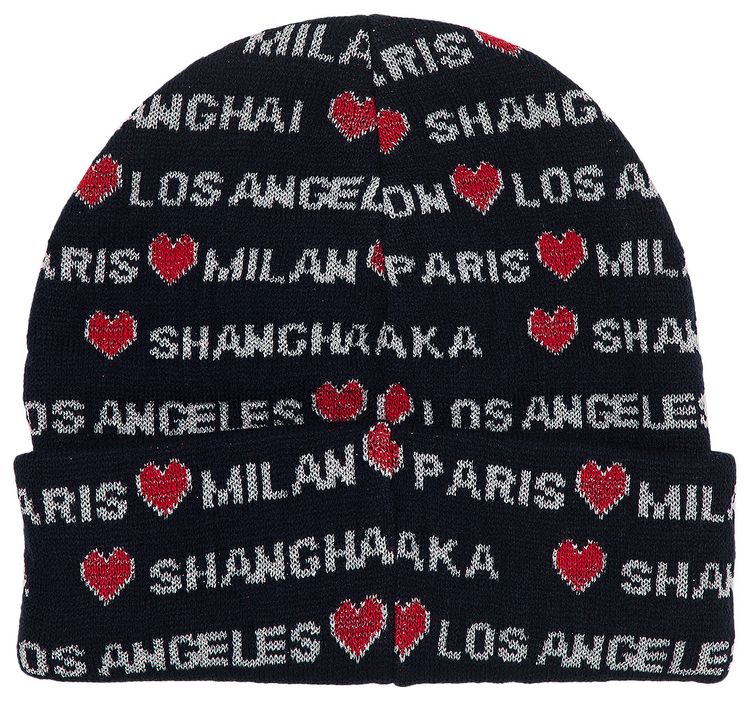 Supreme Hearts Beanie Navy