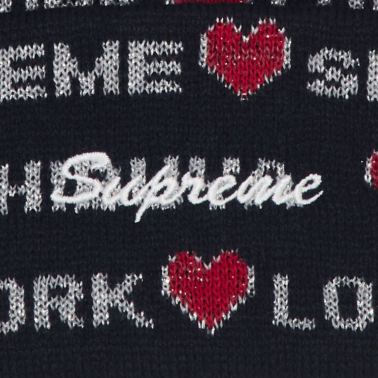 Supreme Hearts Beanie Navy