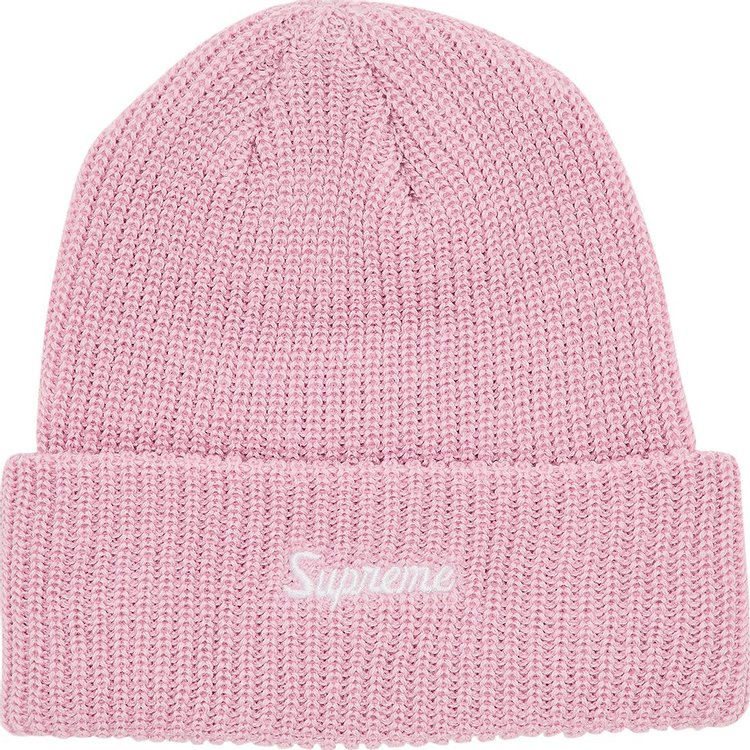 Supreme Loose Gauge Beanie Pink