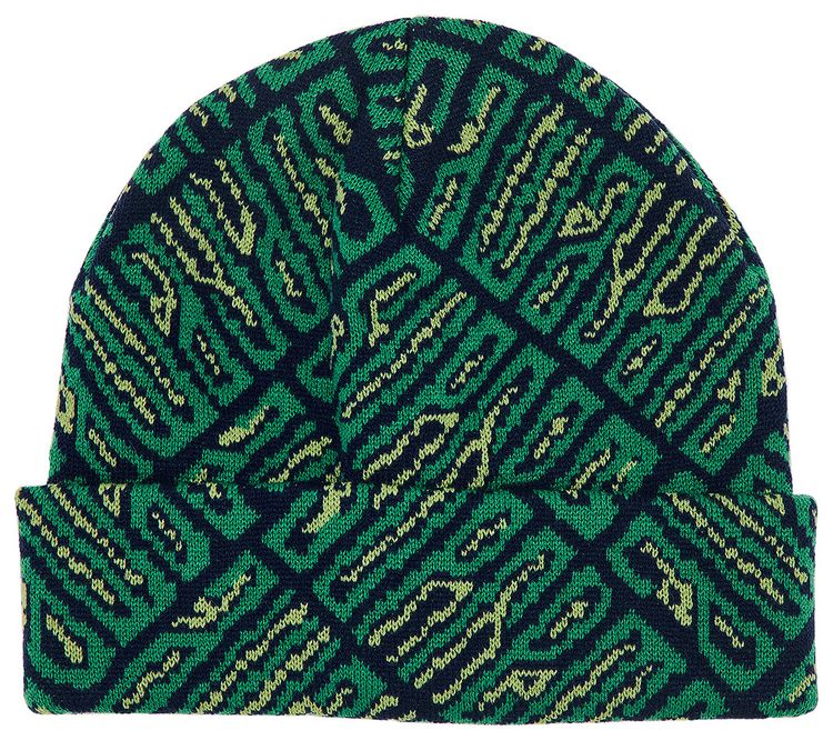 Supreme Funk Spellout Beanie Green