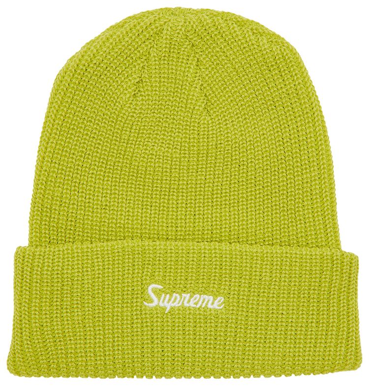 Supreme Loose Gauge Beanie Lime