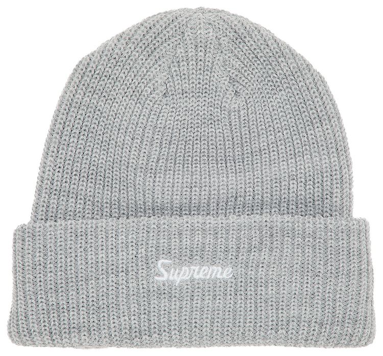 Supreme Loose Gauge Beanie Light Grey