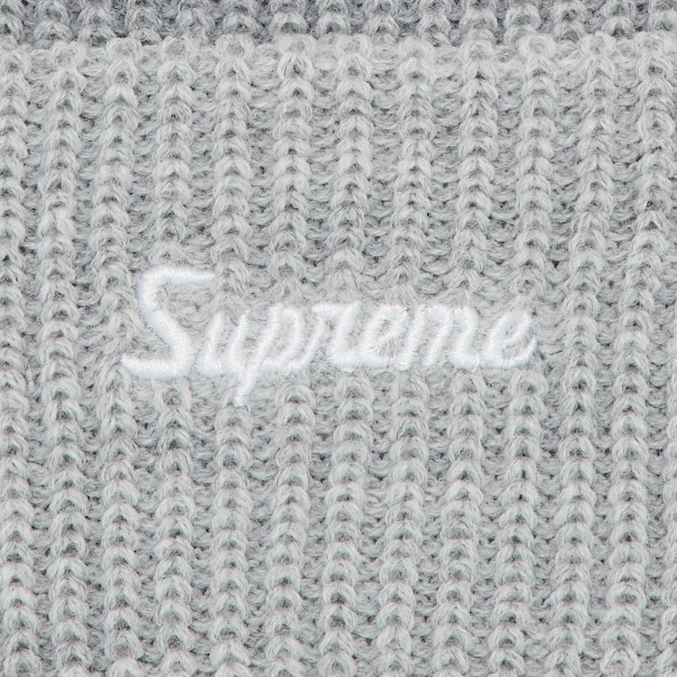 Supreme Loose Gauge Beanie Light Grey