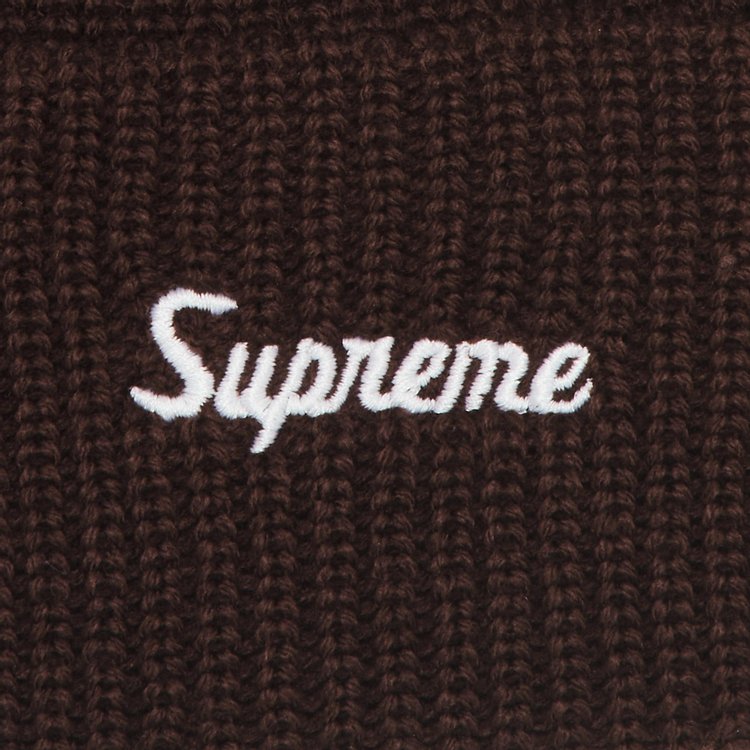 Supreme Loose Gauge Beanie Brown