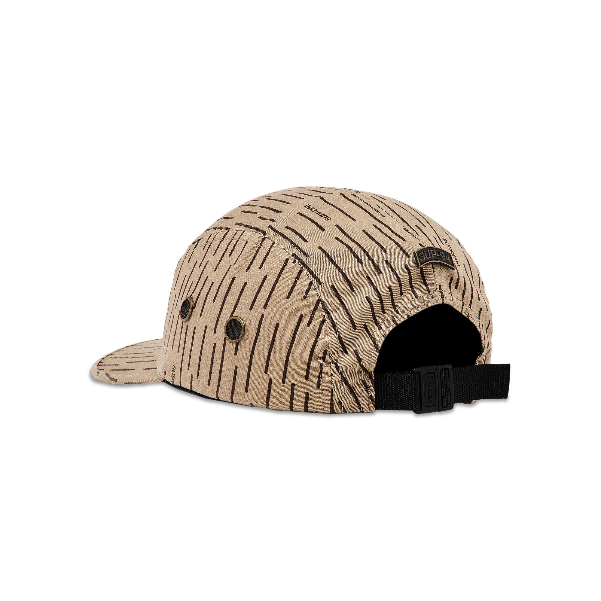 Supreme Military Camp Cap Tan Raindrop FW24 Twill New IN