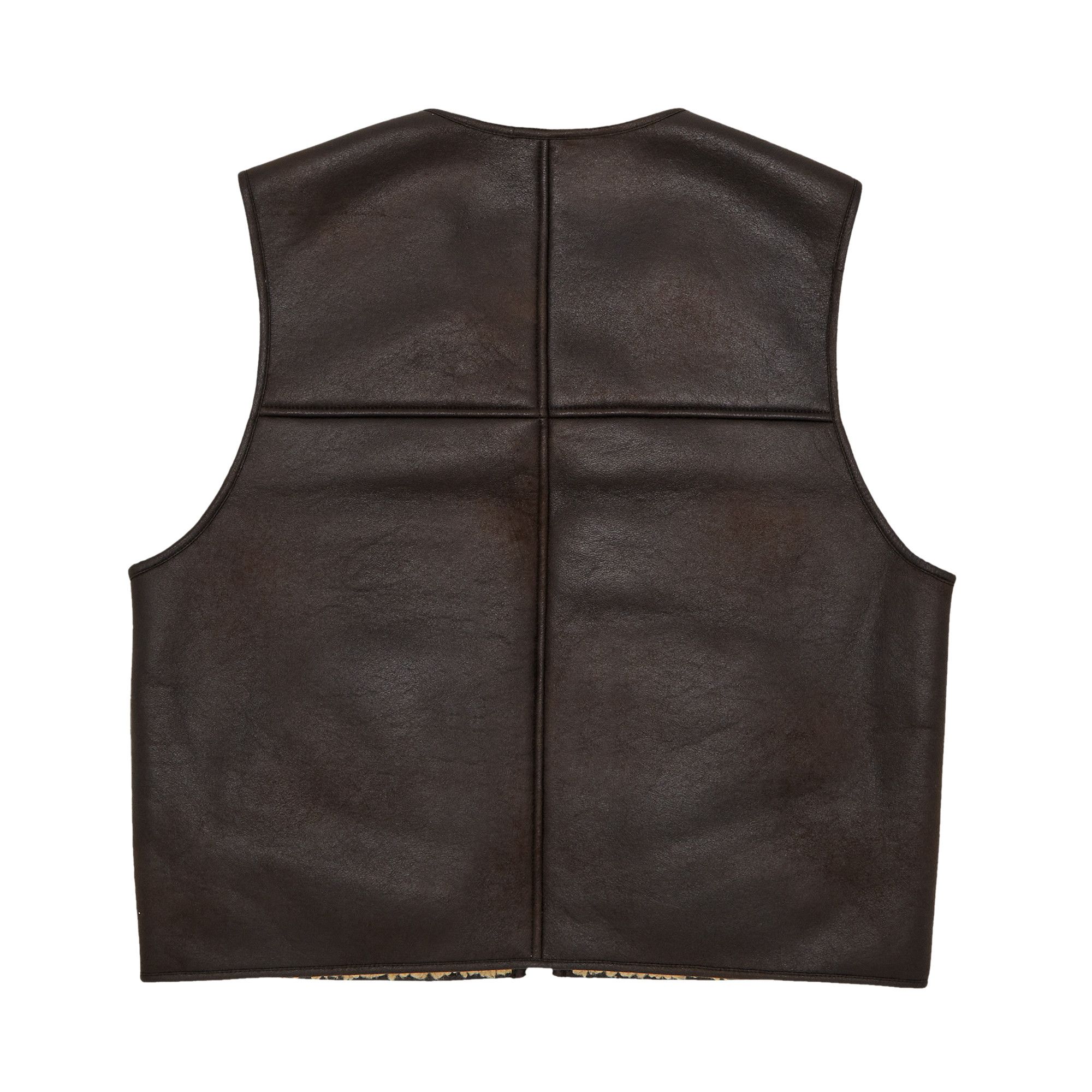 Buy Supreme Reversible Faux Shearling Work Vest Brown FW24J76 BROWN GOAT NL