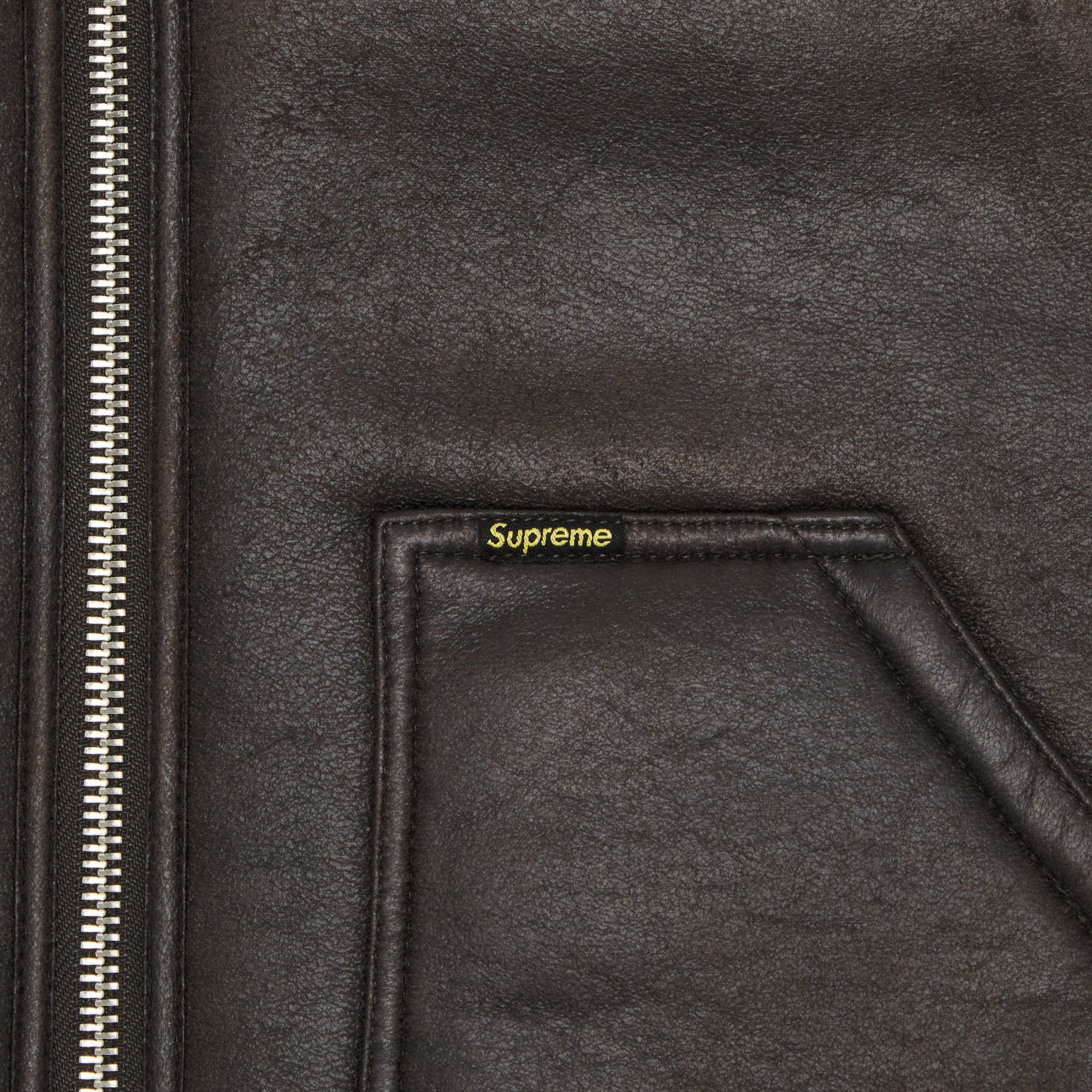 Size xl Supreme Reversible Faux Shearling Work Vest 'Brown'