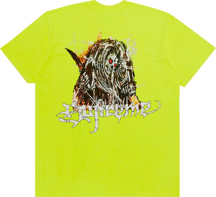 Supreme Satan Tee Fluorescent Yellow