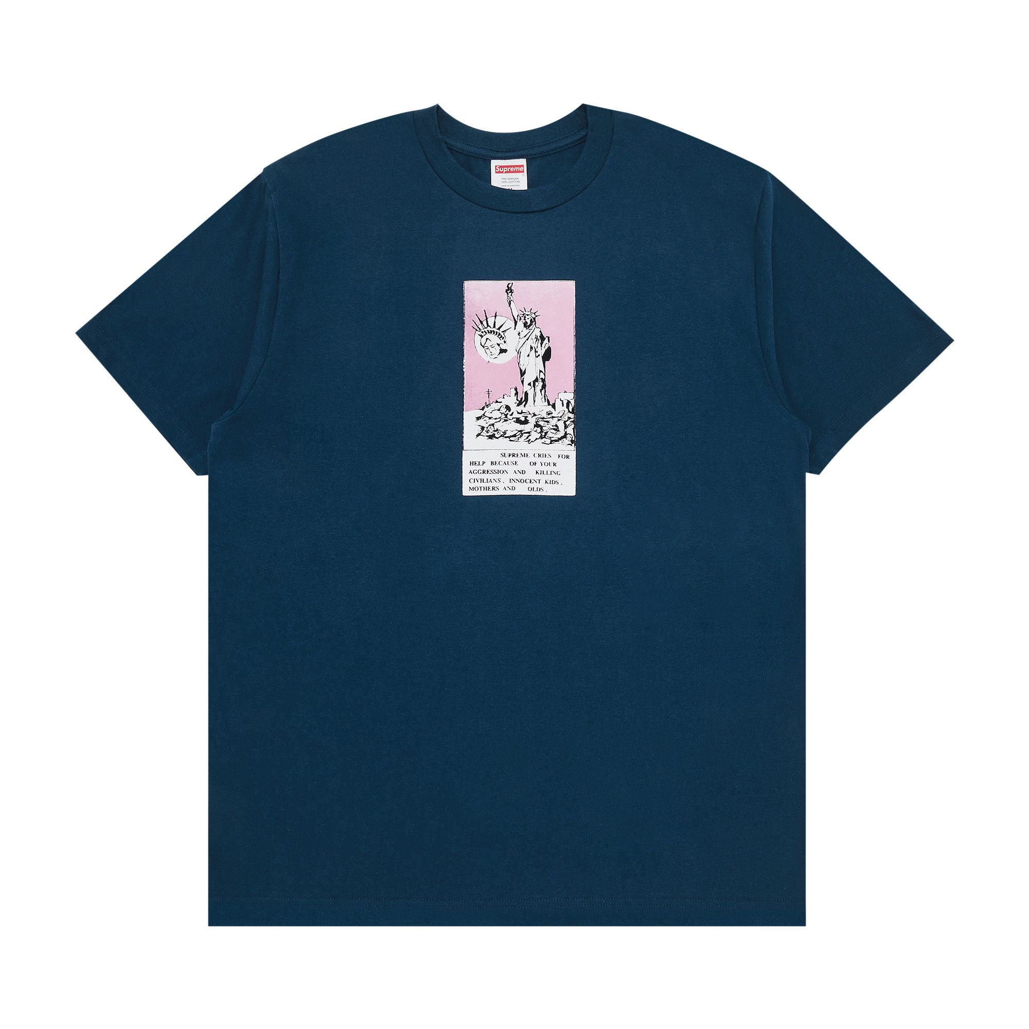Buy Supreme Liberty Tee 'Indigo' - FW24T22 INDIGO | GOAT CA Buy Supreme Liberty Tee 'Indigo' - FW24T22 INDIGO | GOAT CA
