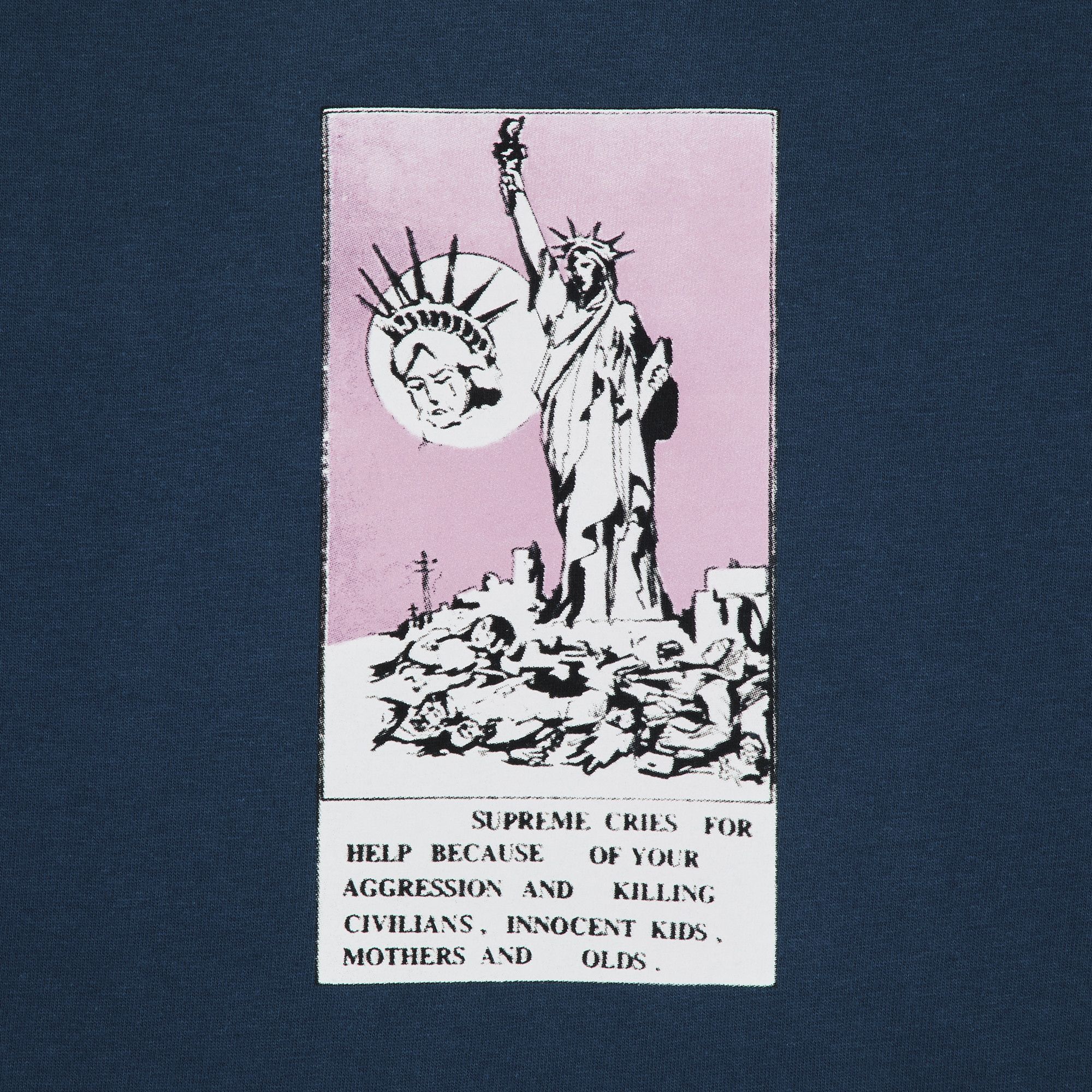 Buy Supreme Liberty Tee 'Indigo' - FW24T22 INDIGO | GOAT CA Buy Supreme Liberty Tee 'Indigo' - FW24T22 INDIGO | GOAT CA