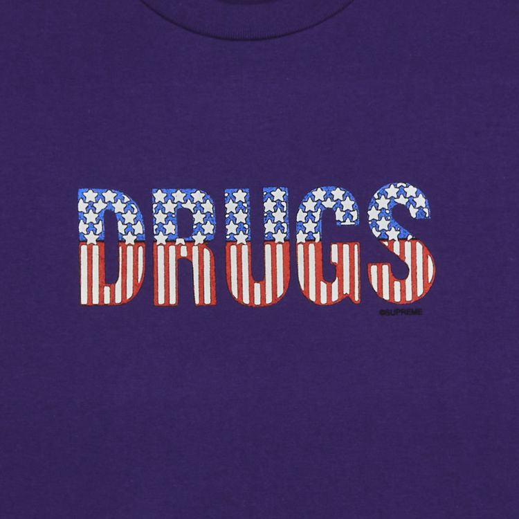 Supreme Drugs Tee Purple