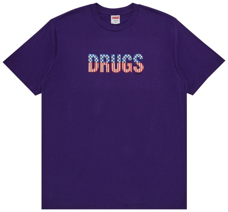 Supreme Drugs Tee Purple