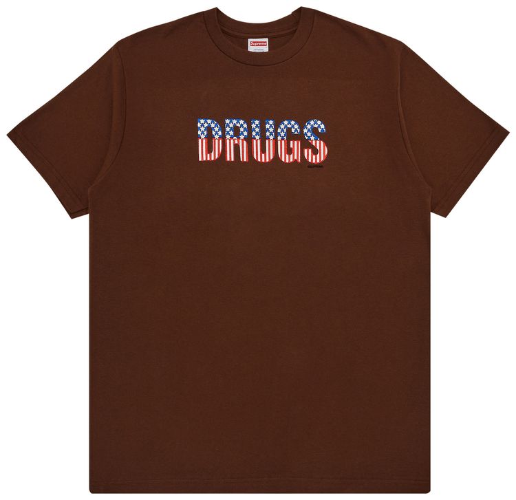 Supreme Drugs Tee Brown