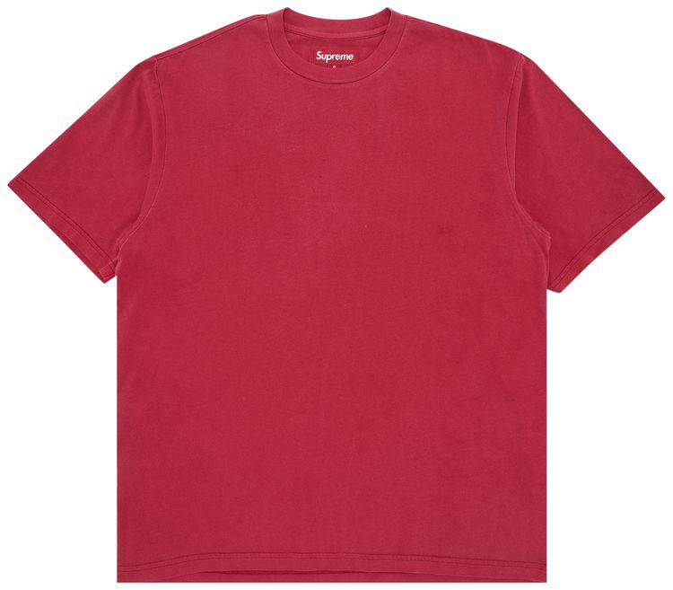 Supreme Cracked Back Arc Short Sleeve Top Red