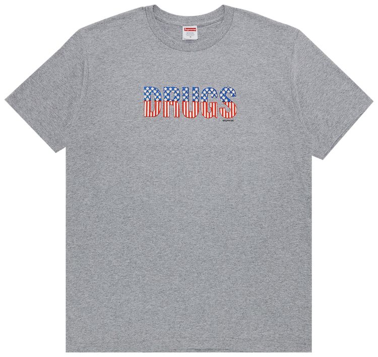 Supreme Drugs Tee Heather Grey