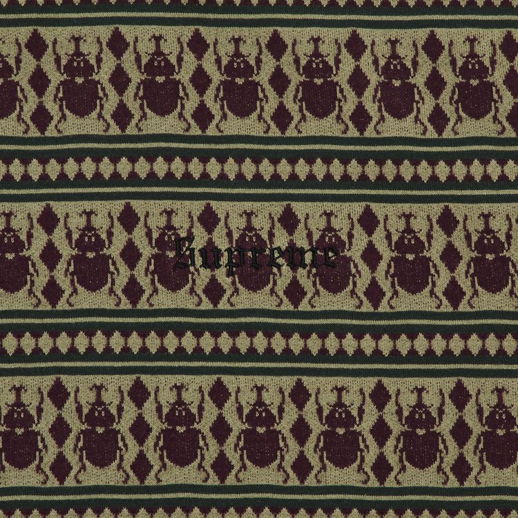 Buy Supreme Jacquard Scarab Short-Sleeve Top 