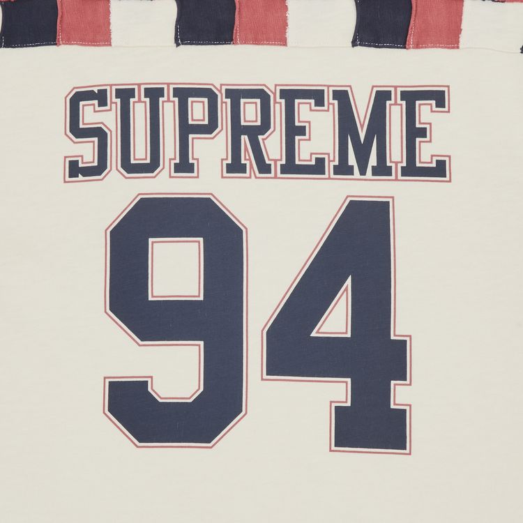 Supreme Patchwork Yoke Football Top Stone
