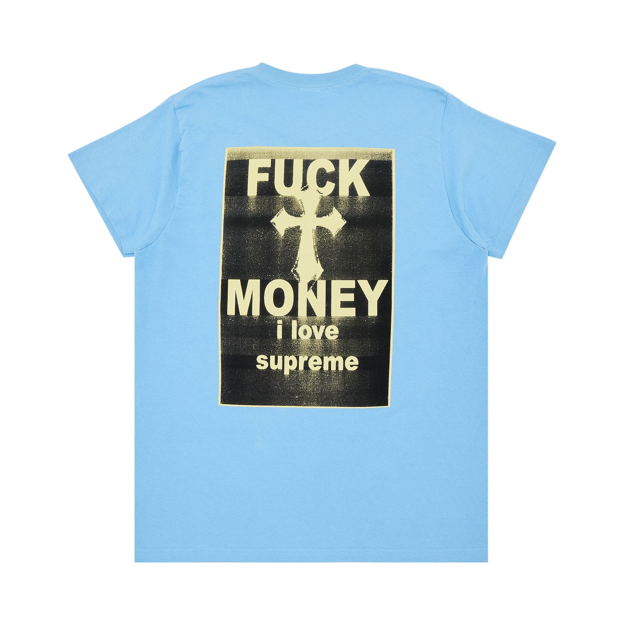 柔らかな質感の Buy Supreme Fuck Money Tee 'Bright Blue' - FW24T41 BRIGHT トップス