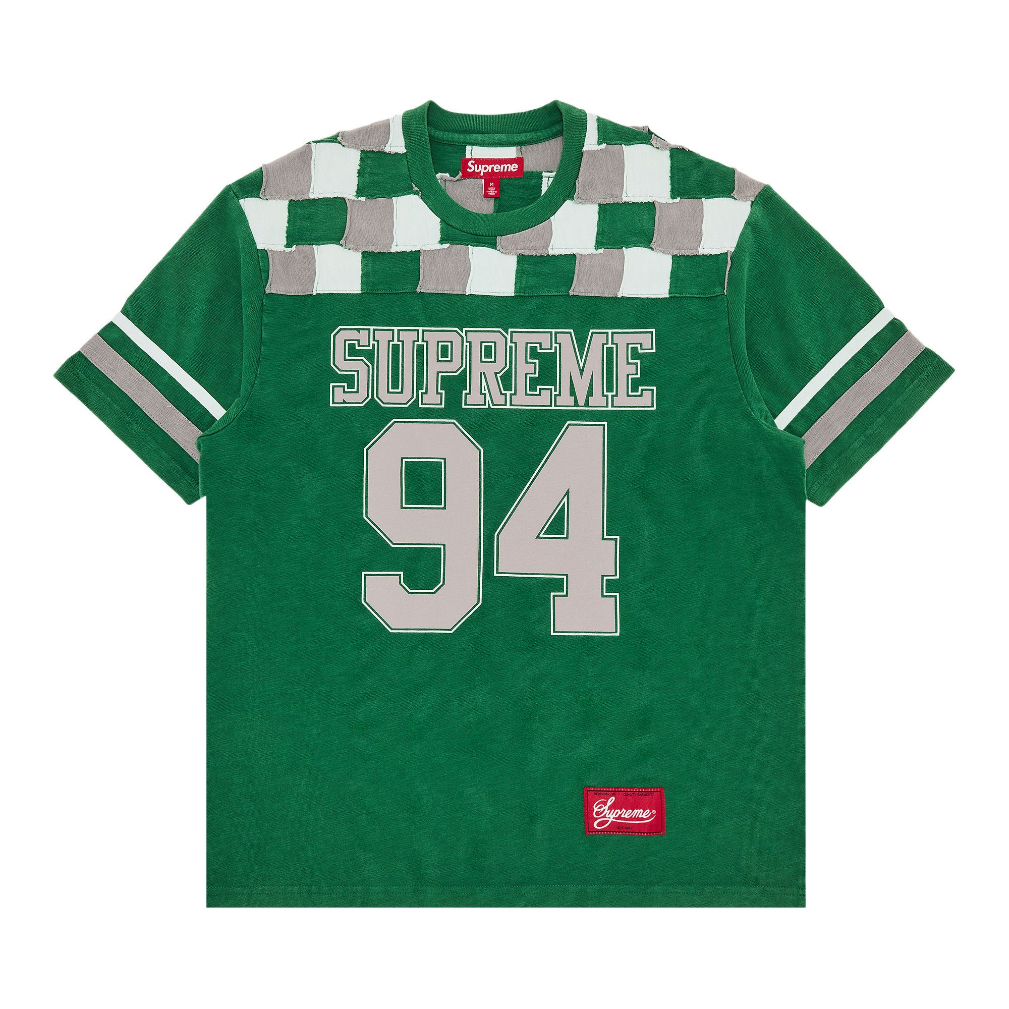 Buy Supreme Patchwork Yoke Football Top 'Green' - FW24KN33 GREEN