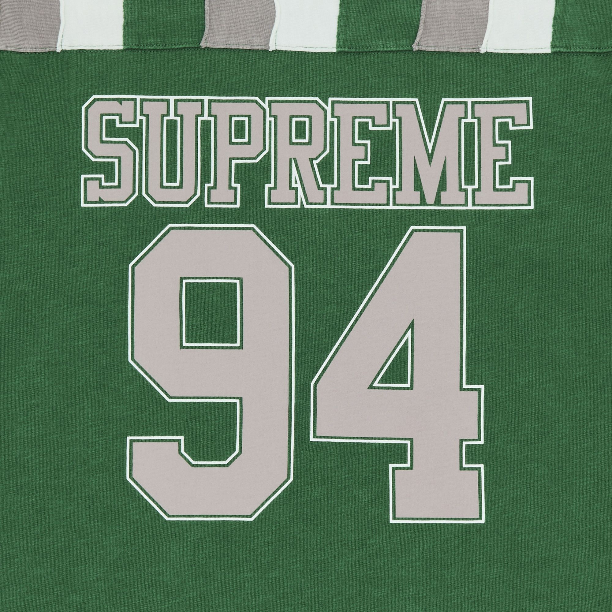 Size xl Supreme Patchwork Yoke Football Top 'Green'