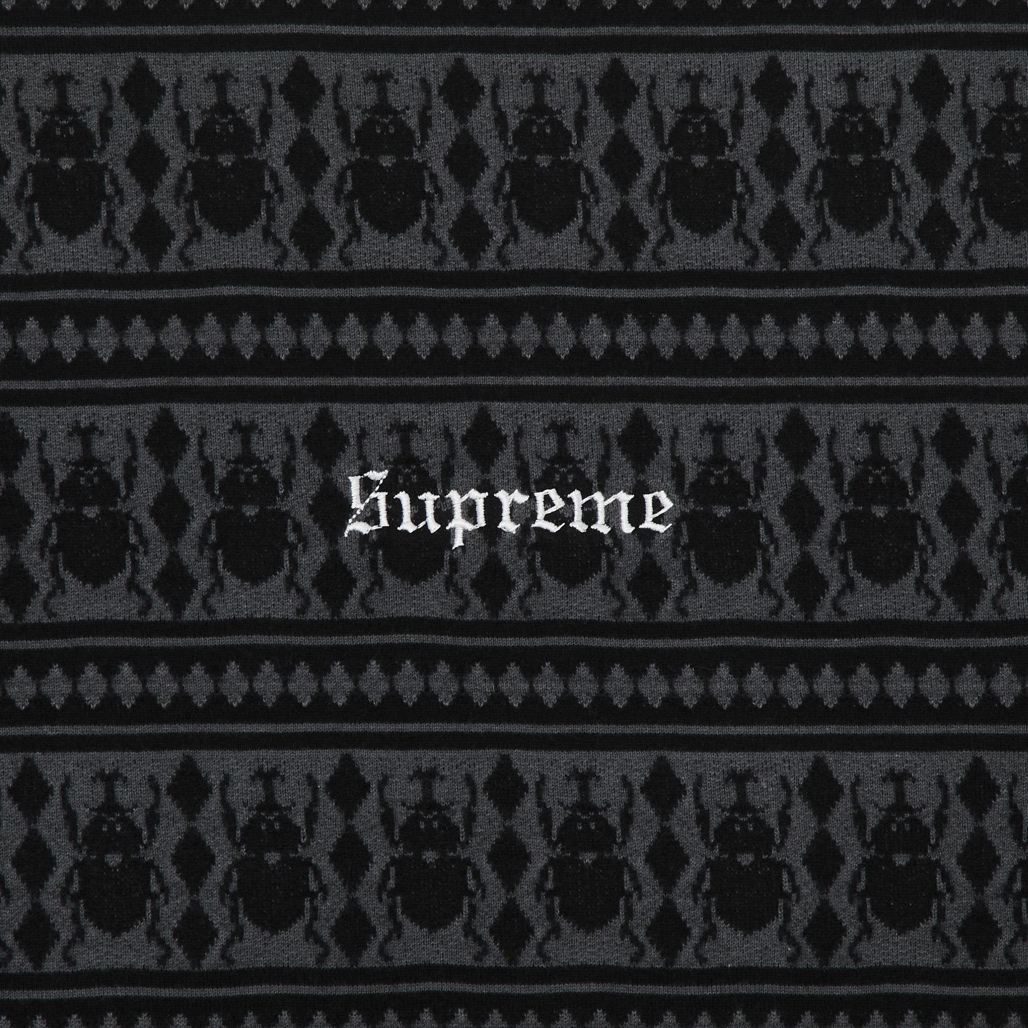 Buy Supreme Jacquard Scarab Short-Sleeve Top 'Black