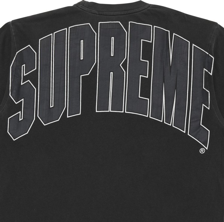 Supreme Cracked Back Arc Short Sleeve Top Black