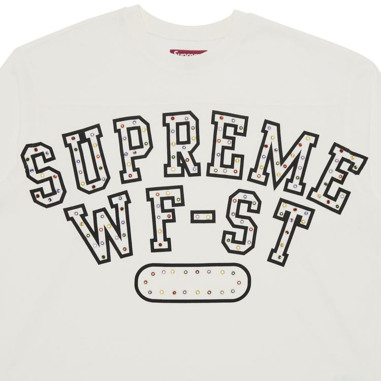 Buy Supreme Athletic Studded Long-Sleeve Top 'White' FW24KN80