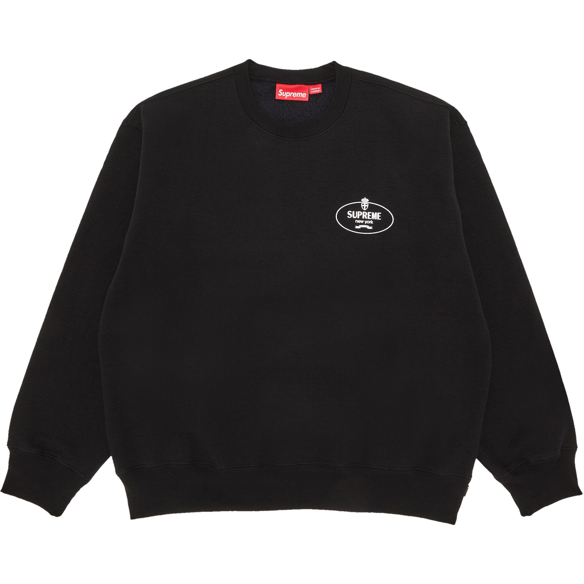 Size xl Supreme Crest Crewneck 'Black'