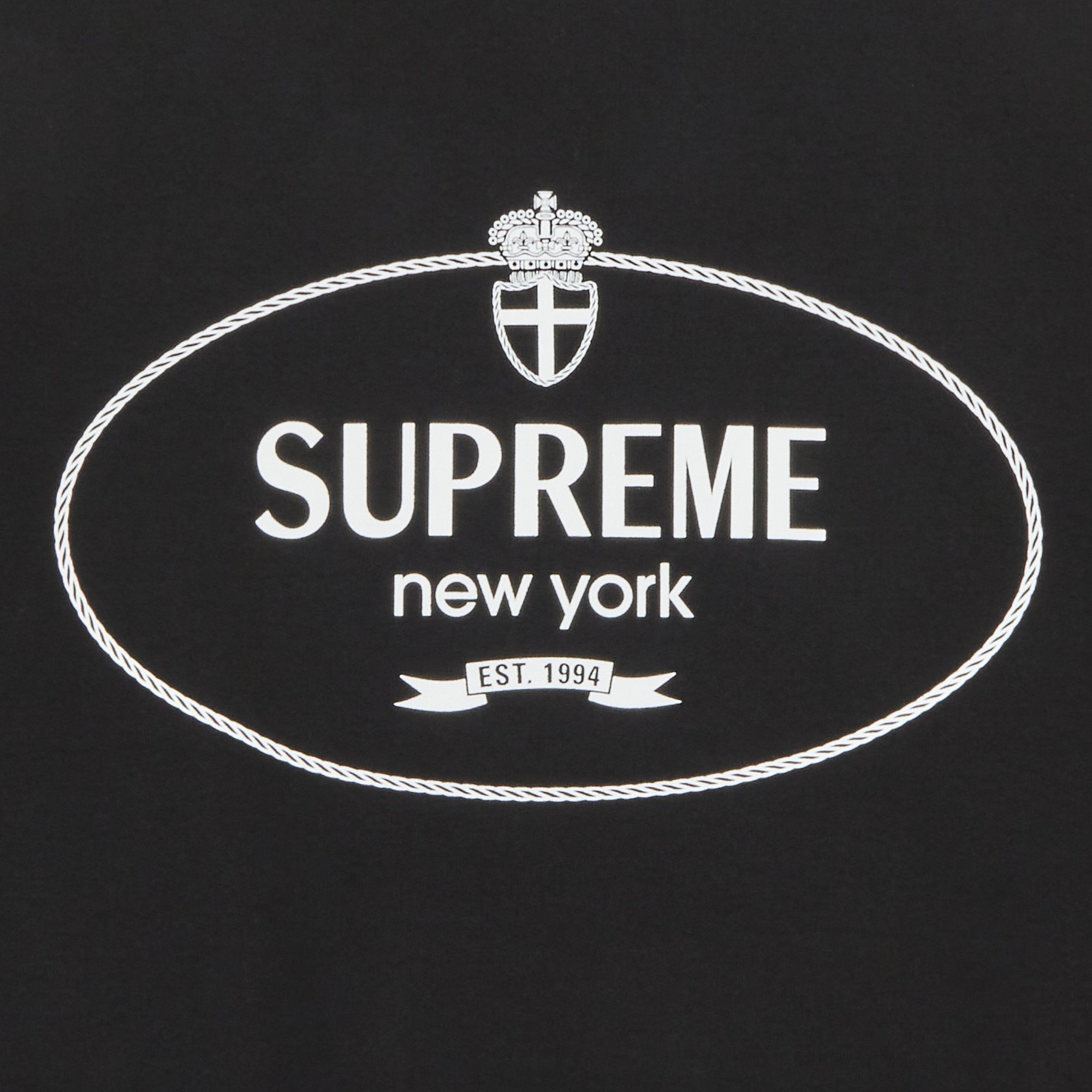 Buy Supreme Crest Crewneck 'Black' - FW24SW77 BLACK | GOAT