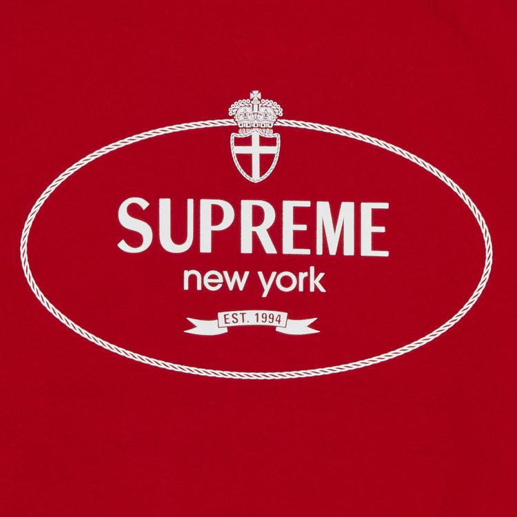Supreme Crest Crewneck Red