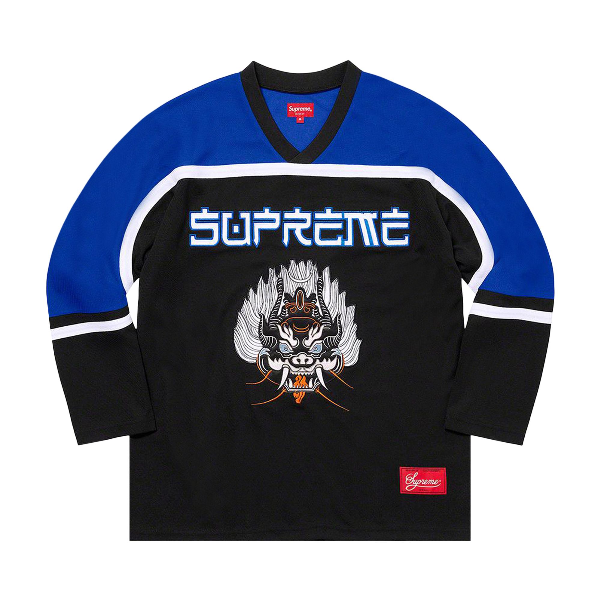 Buy Supreme Demon Hockey Jersey 'Black' - FW21KN19 BLACK | GOAT