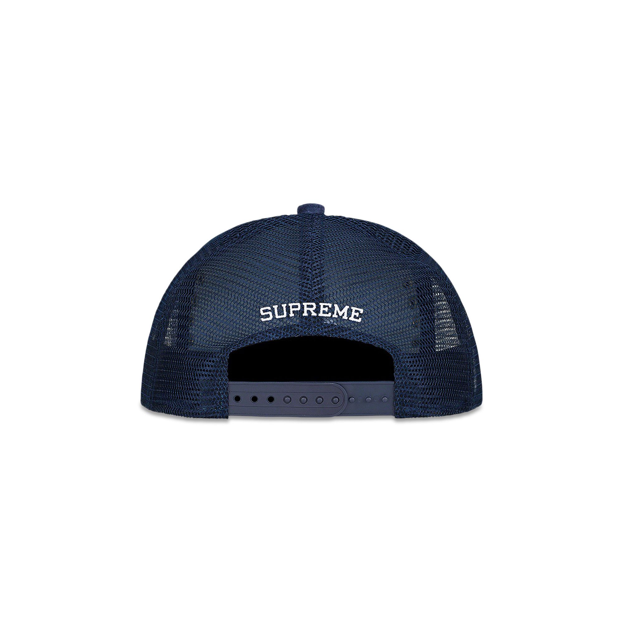 Buy Supreme Studded Velvet Mesh Back 5-Panel 'Navy' - FW21H31 NAVY