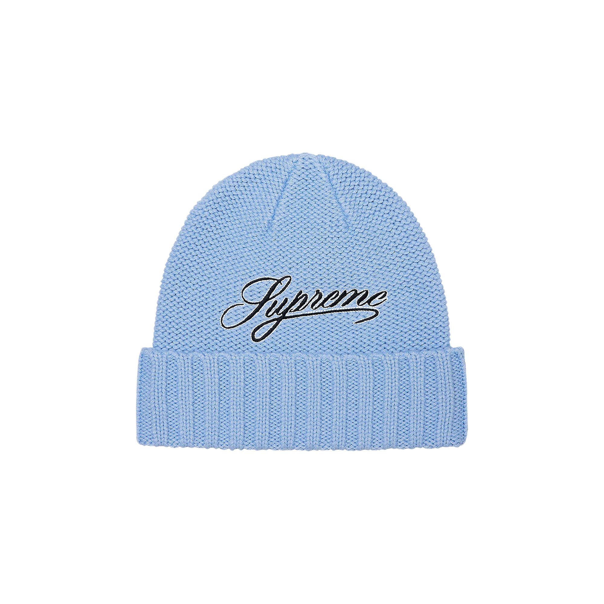 Light blue supreme beanie cheap
